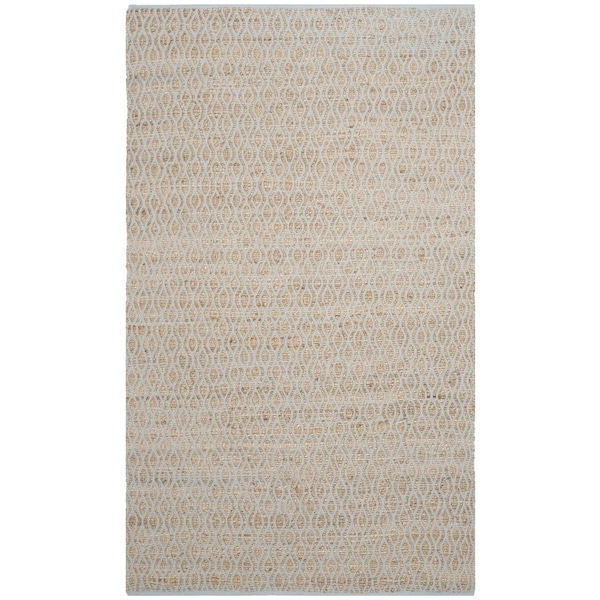 Safavieh Cape Cod Rectangle Hand Woven Rug, Silver and Natural - 5 x 8 ft. CAP821J-5 - main
